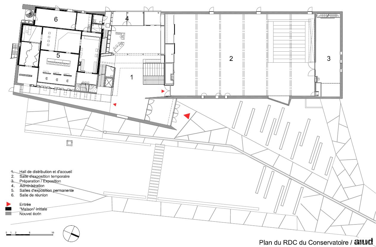 Conservatoire, plan